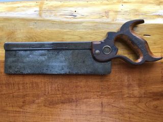 Antique C.  E.  Jennings & Co.  Dovetail Back Hand Saw