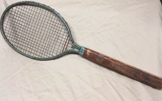 Vintage Antique 1920’s Wood And Metal Tennis Racket Racquet