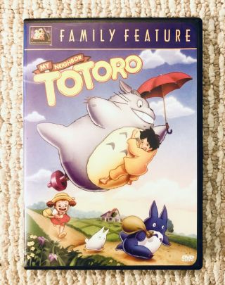 My Neighbor Totoro DVD RARE Fox DUB Full screen OOP 2002 All INSERTS 2