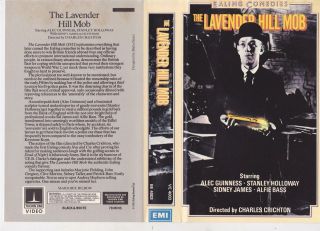 The Lavender Hill Mob Thorn Emi Vhs Video Pal A Rare Find