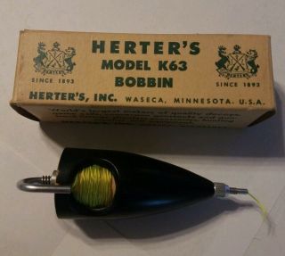 Vintage Herter S Model K - 63 Bobbin - Fly Fishing Lure 