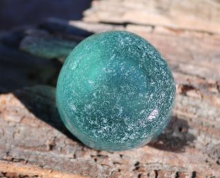 Very Rare Xxxl Thick And Frosty Robins Egg Seaglass Bottle Bottom Sea Of Japan