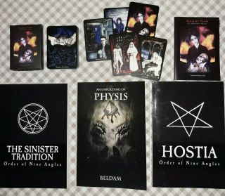 Rare Ona Satanism Book Set And Sinister Tarot