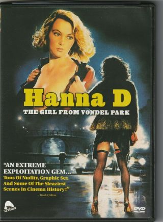 Hanna D Girl Vondel Park Dvd Grindhouse Cult Drive - In Severin Crime Oop Rare