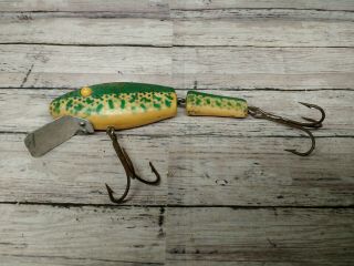 Vintage Early L & S Muskie Master L&s Jointed Fishing 4 1/2 " Lure 45