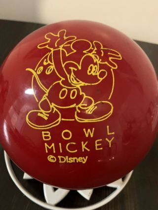Brunswick Mickey Mouse Disney Cosmic Bowling Ball Rare Disneyana Collectible 8lb