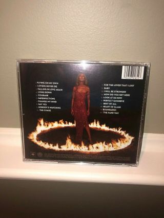 RARE HOT CELINE DION COURAGE flying on my own DELUXE POSTER 2019 CD US 20 TRACKS 3