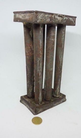 Antique Metal 6 Slot Candle Mould Mold Candle Making