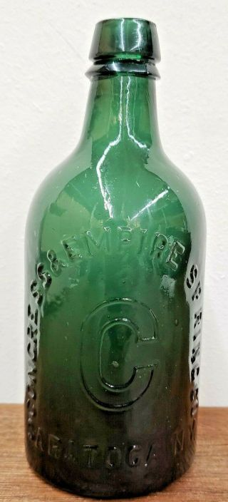 Congress & Empire Spring Co.  Saratoga N.  Y.  Congress Water Antique Bottle