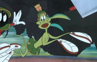 Marvin Martian and K9 Hand Painted and Inked Color Model Cel 1990s Rare 3