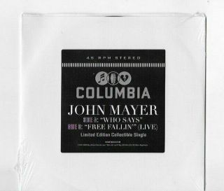 John Mayer Rare Promo Vinyl Record 7 " Fallin 
