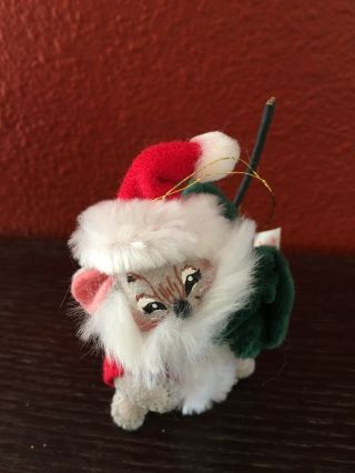 Annalee Rare 2003 Santa Christmas Mouse Ornament 3 1/2” Very Hard To Find