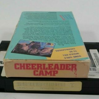 Cheerleader Camp Movie Rare OOP VHS 1988 Cult Horror Trash Video Tape Prism 3