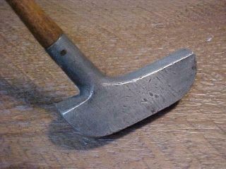 Antique Hickory Shaft Golf Club Biltmore Aluminum Putter Right Handed