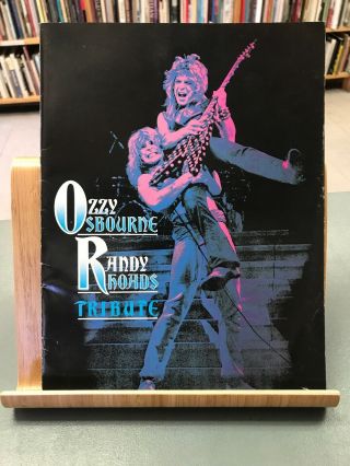 Rare Ozzy Osbourne Randy Rhoads 1987 Tribute Tour Program Book