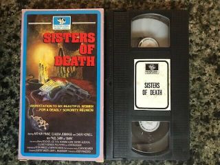Sisters Of Death (1976) Rare Interglobal Vhs - Sorority Girls & A Killer -