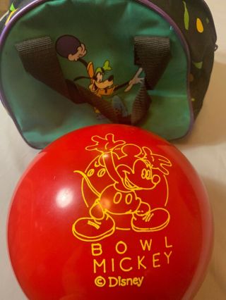 Brunswick Mickey Mouse Disney Cosmic Bowling Ball Rare Disneyana Collectible 7lb