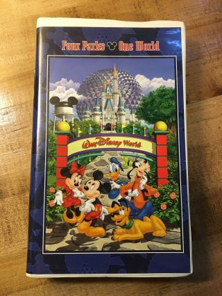 Rare Oop Walt Disney World Parks Resort Vacation Clamshell Vhs Video Epcot Mgm