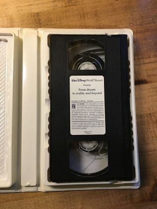 RARE OOP WALT DISNEY WORLD PARKS RESORT VACATION CLAMSHELL VHS VIDEO EPCOT MGM 3