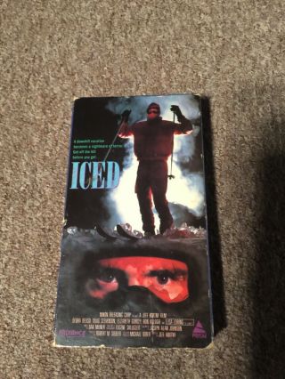 Iced (1988) Prism Vhs Slasher Horror Rare Oop Not On Dvd Debra Deliso