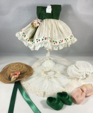 1953 Pamela Dress for Ginny w - Bloomers,  Slip,  Hat,  Socks & Shoes (No Doll) 2