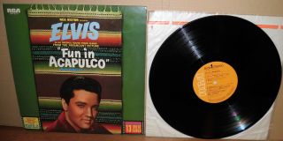 Elvis Presley Fun In Acapulco Rare Orange Label 1969 Japan Rca Lp Shp - 5271