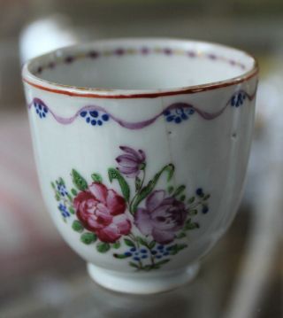 18th Century Antique Chinese Export Porcelain Handled Tea Cup European Market
