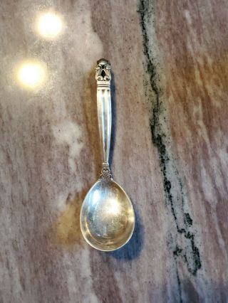 Georg Jensen Acorn Sterling Silver Jam Spoon