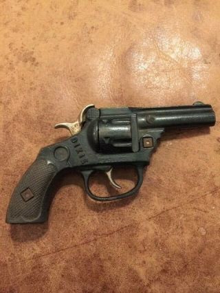 Dixie Cast Iron Cap Gun Pistol Toy Very Rare Antique Collectibles