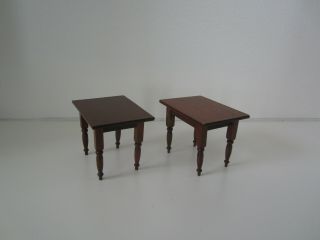 Dollhouse Miniature End Table Set Shackman 1:12 Vintage