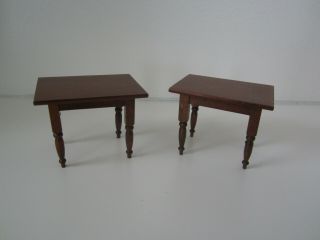 Dollhouse Miniature End Table Set Shackman 1:12 Vintage 3