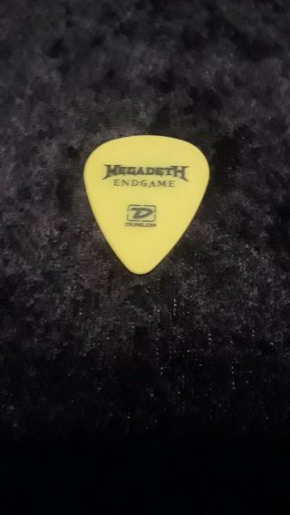 Rare Megadeth Endgame Guitar Pick Signed By Dave Mustaine
