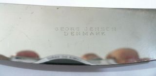 POST 1945 GEORG JENSEN DENMARK STERLING SILVER ACORN PATTERN LETTER OPENER KNIFE 3