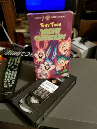Tiny Toon Night Ghoulery (vhs 1996) Blockbuster - Steven Spielberg Presents Rare
