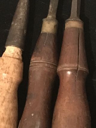 Vintage / Antique Wood Chisels 3