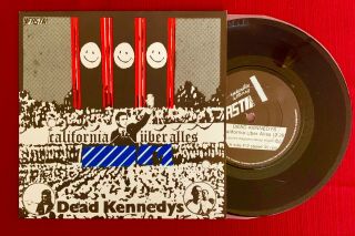 Dead Kennedys " California Uber Alles " Ultra - Rare Single On Fast W/ps