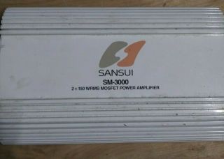 Sansui Sm - 3000 Car Amplifier Ppi Made Rare.  2 X 150w Rms