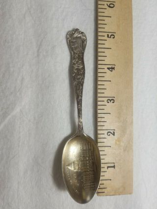 Denver Colorado Capitol Miner & Indian Sterling Silver Souvenir Spoon 17 gram 3