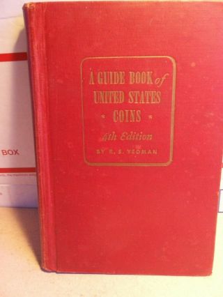 Rare 1951 - 1952 4th Edition Guide Book Of United States Coins Hardcover