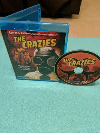 The Crazies (blu - Ray,  1973) George A Romero Blue Underground Rare Oop Horror