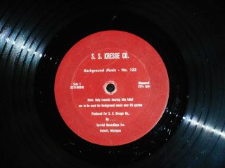 S.  S.  Kresge Co.  Background Music No.  132 Rare 1960 