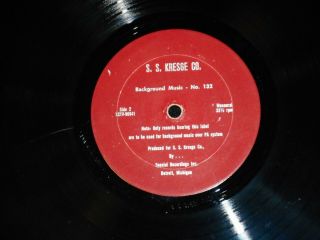 S.  S.  KRESGE CO.  Background Music No.  132 RARE 1960 ' s MUZAK LP DETROIT Shopping 2
