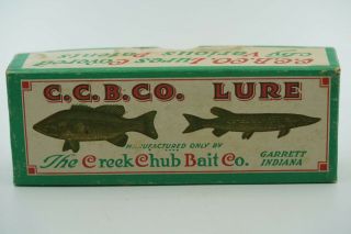 Creek Chub Bait Co Fishing Lure Box 2618 Jointed Pikie Minnow Silver Flash Color