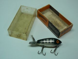 Vintage 300 Series Bomber Bait Co Wood Crankbait,  Fishing Lure W/box,  3 ",