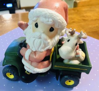 John Deere Precious Moments Reindeer Holiday Delivery Numbered Rare Santa Ho Ho