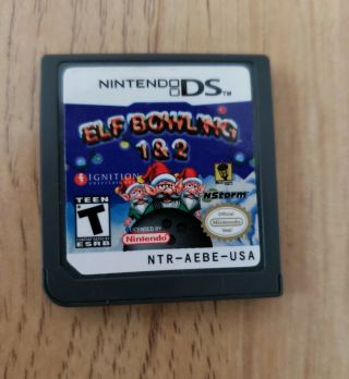 Elf Bowling 1 & 2.  Nintendo Ds/dsi/3ds.  Rare.  Fast