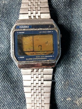 Vintage Casio Ax - 250 Watch Module 118 Blue Version Is Not
