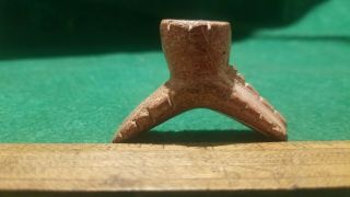 Fine Native American Hopewell Platform Pipe Tallied Engraved Artifact Rare