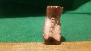 Fine Native American Hopewell platform pipe tallied engraved artifact rare 2