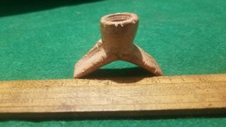 Fine Native American Hopewell platform pipe tallied engraved artifact rare 3